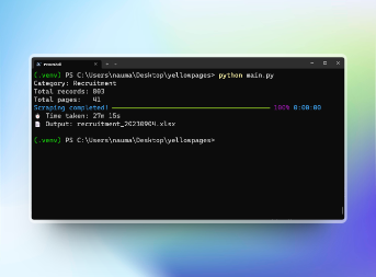 A command-line tool that scrapes a website